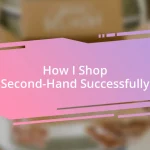 How I Shop Second-Hand Successfully