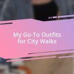 My Go-To Outfits for City Walks